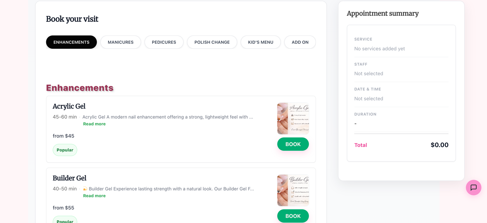 Yatoon Booking desktop product screenshot